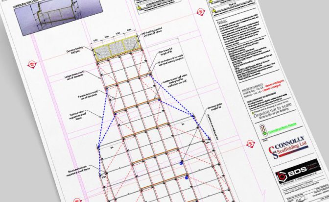 Image of a blueprint for scaffolding.
