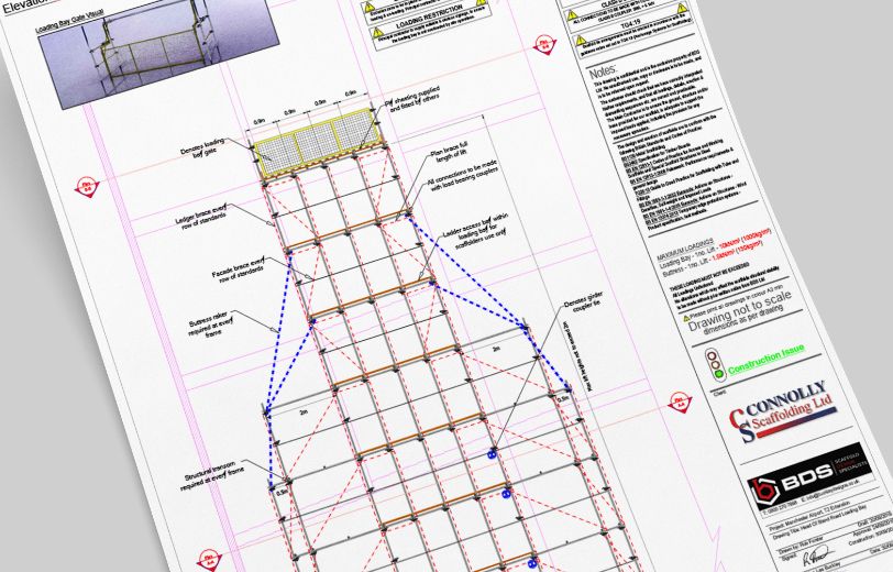 Image of a blueprint for scaffolding.