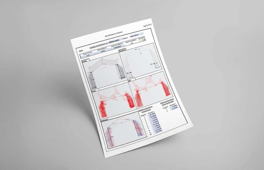 An image of building calculations