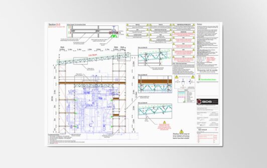 A sitemap drawing of North Trafo.